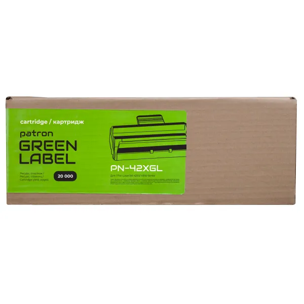 Картридж совместимый HP 42X (Q5942X) Green Label Patron (PN-42XGL) - Фото 2