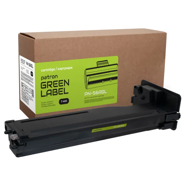 Тонер-картридж совместимый HP 56A (CF256A) Green Label Patron (PN-56AGL)