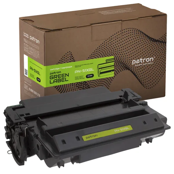 Картридж сумісний HP 51X (Q7551X) Green Label Patron (PN-51XGL)