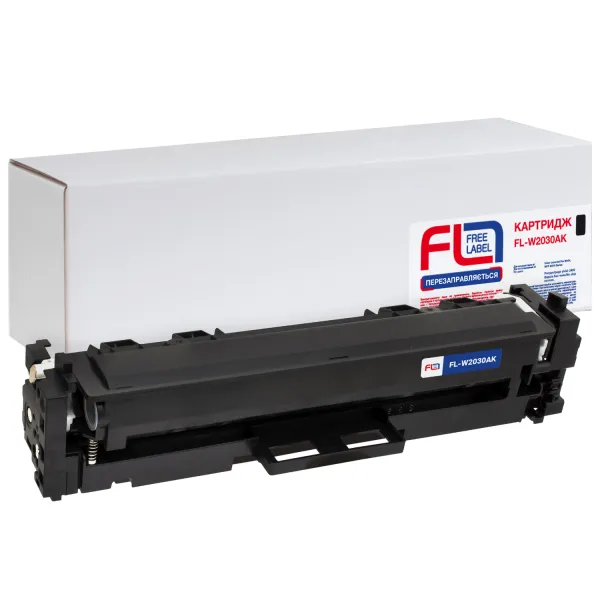 Картридж сумісний HP 415A (W2030A) чорний, версія без чипа Free Label (FL-W2030AK)