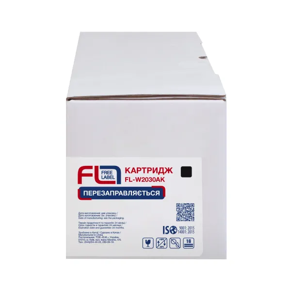 Картридж сумісний HP 415A (W2030A) чорний, версія без чипа Free Label (FL-W2030AK) - Фото 3