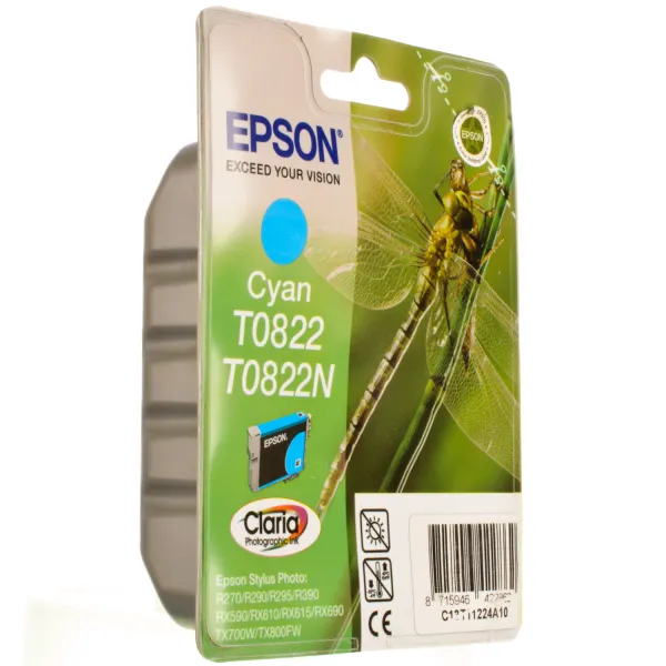 Картридж T08224A/T11224A голубой Epson (C13T11224A10)