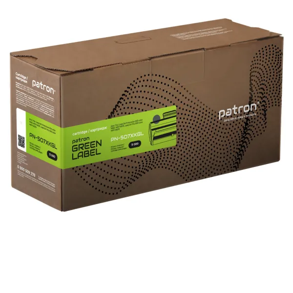 Картридж совместимый HP 507X (CE400X) черный Green Label Patron (PN-507XKGL)