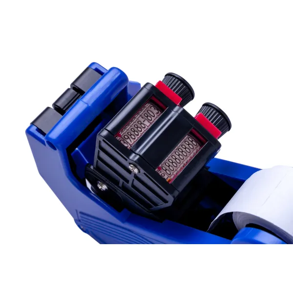 Этикет-пистолет двухстрочный, горизонтальный, синий Buromax (BM.4312) - Фото 2