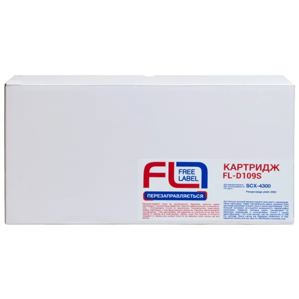 Картридж совместимый Samsung MLT-D109S (SCX-4300) Free Label (FL-D109S) - Фото 3