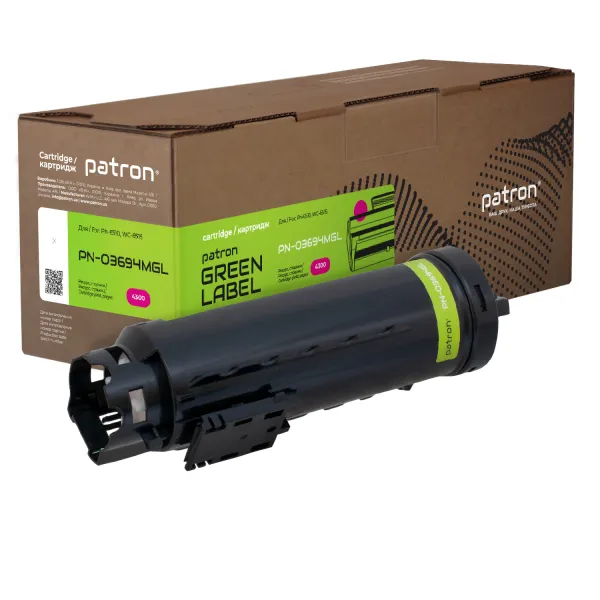 Тонер-картридж совместимый XER 106R03694 Green Label, пурпурный Patron (PN-03694MGL)