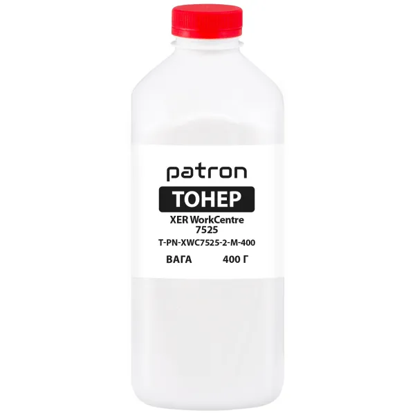 Тонер XER WorkCentre 7525 флакон, 400 , пурпурный Patron (PN-XWC7525-2-M-400)