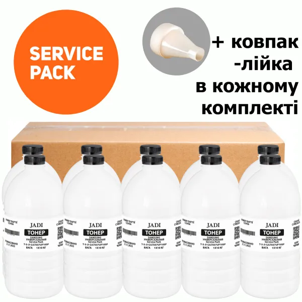 Тонер Samsung универсальный Polyester Service Pack, флакон 10x1 кг Jadi (TSM-JLT-037UP-10SP)