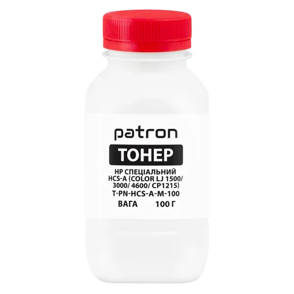 Тонер HP специальный HCS-A флакон, 100 г, пурпурный Patron (PN-HCS-A-M-100)