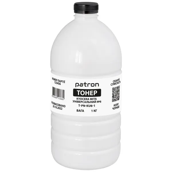 Тонер Kyocera Mita универсальный №6 флакон, 1 кг Patron (PN-KU6-1)