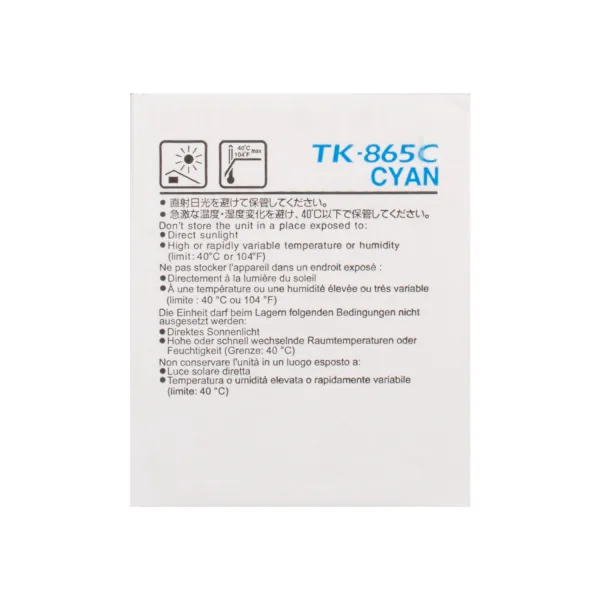 Тонер-картридж TK-865 блакитний Kyocera Mita (1T02JZCEU0) - Фото 2