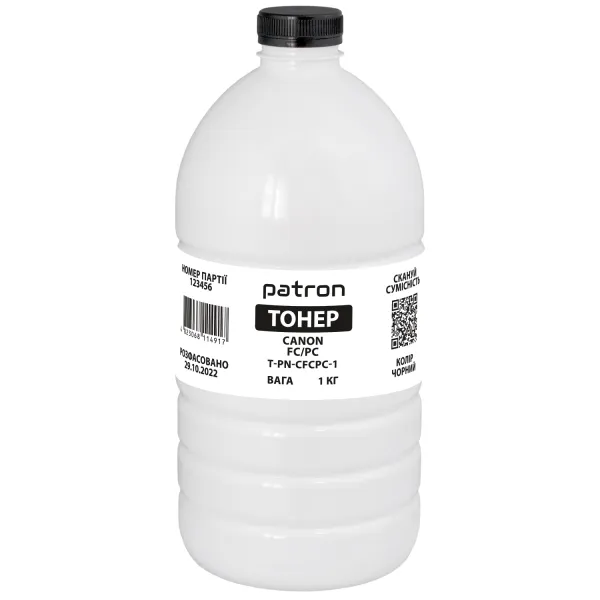 Тонер Canon FC/PC флакон, 1 кг Patron (PN-CFCPC-1)