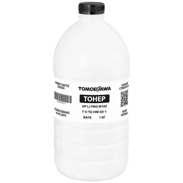 Тонер HP LJ Pro M102 флакон, 1 кг Tomoegawa (TSM-HM-03-1)