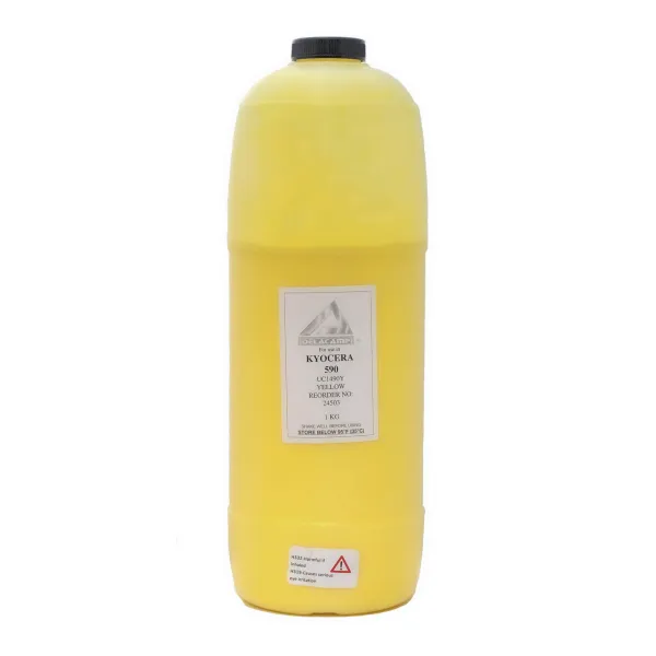 Тонер Kyocera Mita FS-C2026MFP флакон, 1 кг, желтый Delacamp/MK Imaging (24503)