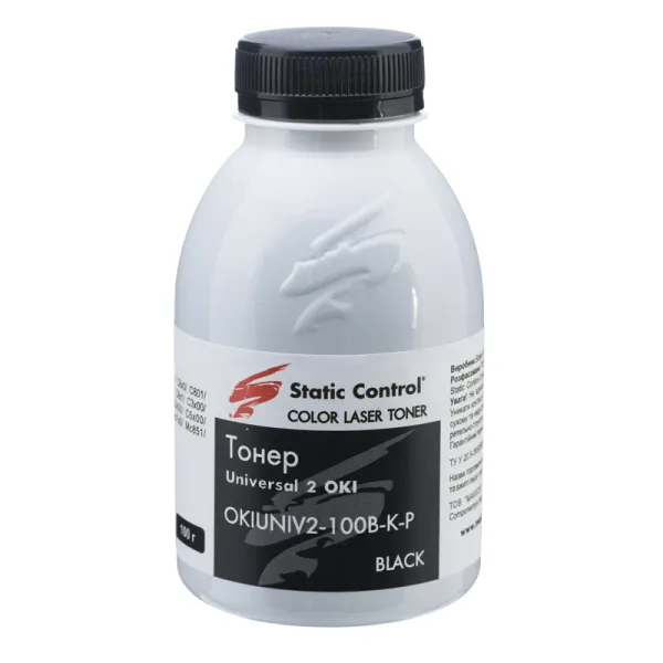 Тонер Oki универсальный OKIUNIV2 флакон, 100 г, черный SCC (OKIUNIV2-100B-K-P)