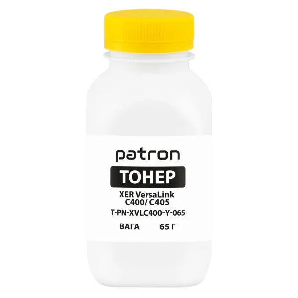 Тонер XER VersaLink C400/C405 флакон, 65 г, желтый Patron (PN-XVLC400-Y-065)