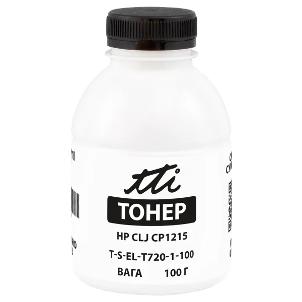 Тонер HP CLJ CP1215 флакон, 100 г, черный TTI (TSM-T720-1-100)