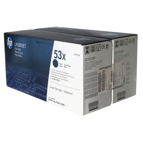 Картридж 53X черный HP (Q7553XD)