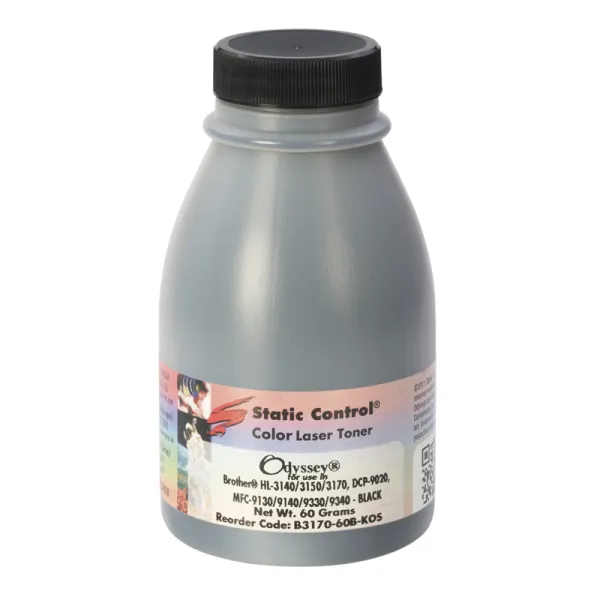 Тонер Brother HL-L3170 флакон, 60 г, черный SCC (B3170-60B-KOS)