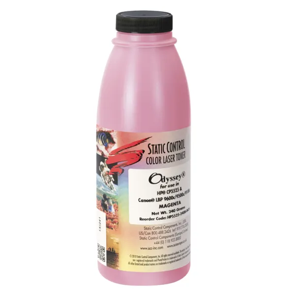 Тонер HP CLJ 5525 флакон, 240 г, пурпуровий SCC (HP5525-240B-MOS)