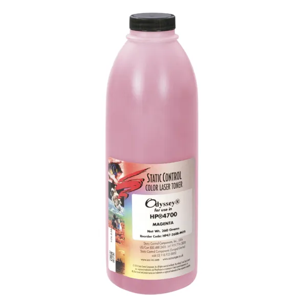 Тонер HP CLJ 4700 флакон, 250 г, пурпурный SCC (HP47-260B-MOS)