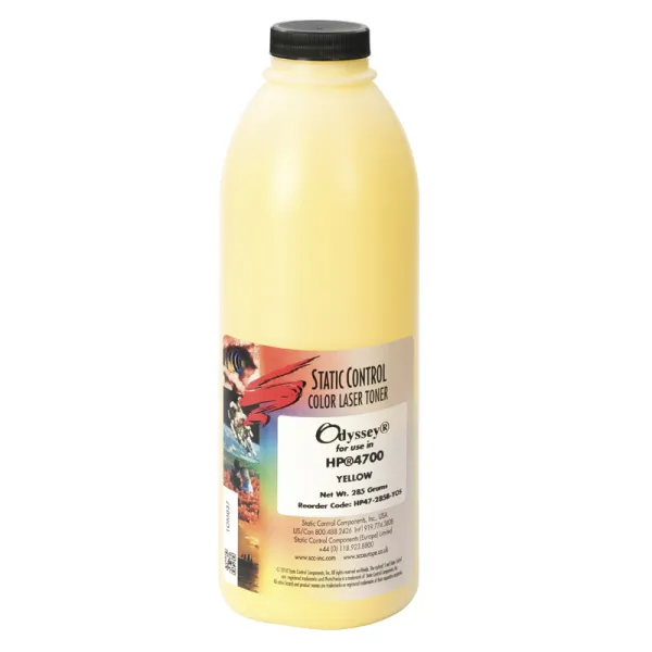 Тонер HP CLJ 4700 флакон, 285 г, желтый SCC (HP47-285B-YOS)