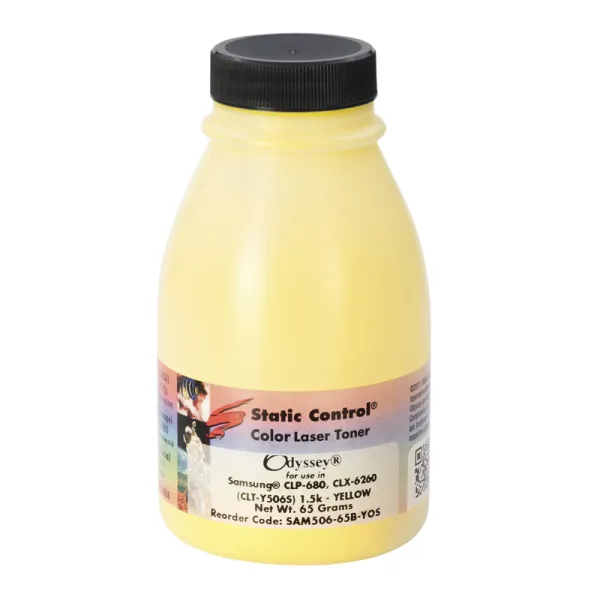 Тонер Samsung CLP-680 флакон, 65 г, жовтий SCC (SAM506-65B-YOS)