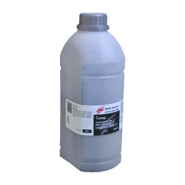 Тонер Oki универсальный OKIUNIV2 флакон, 500 г, черный SCC (OKIUNIV2-500B-K-P)