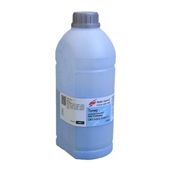 Тонер Oki універсальний OKIUNIV2 флакон, 500 г, блакитний SCC (OKIUNIV2-500B-C-P)