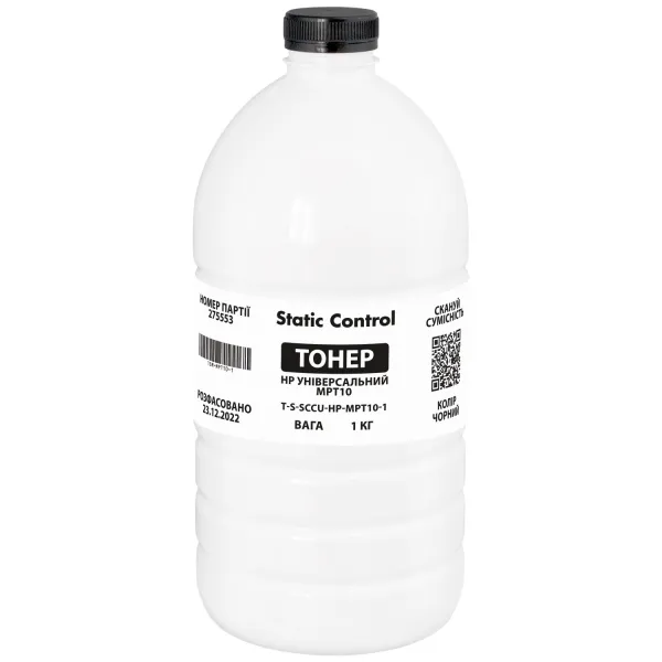 Тонер HP универсальный MPT10 флакон, 1 кг SCC (TSM-MPT10-1)