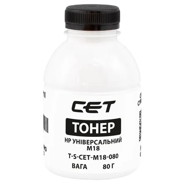 Тонер HP универсальный M18 флакон, 80 г CET (TSM-M18-080)