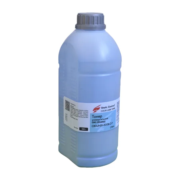 Тонер Oki универсальный OKIUNIV флакон, 500 г, голубой SCC (OKIUNIV-500B-C-P)