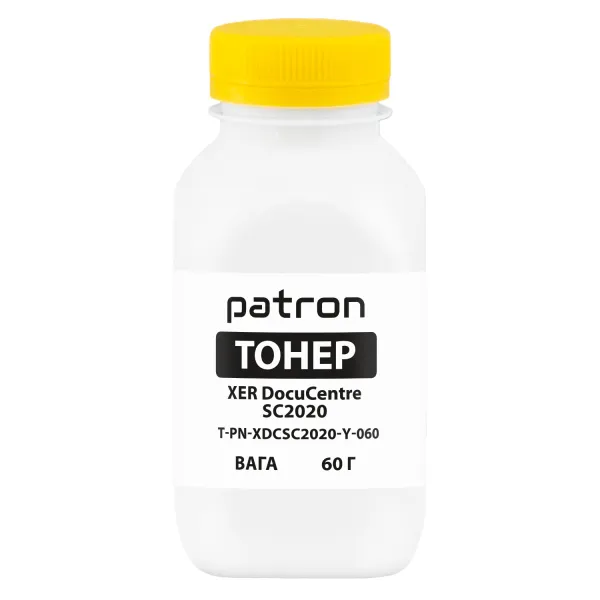 Тонер XER DocuCentre SC2020 флакон, 60 г, жовтий Patron (PN-XDCSC2020-Y-060)