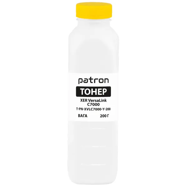 Тонер XER VersaLink C7000 флакон, 200 г, желтый Patron (PN-XVLC7000-Y-200)
