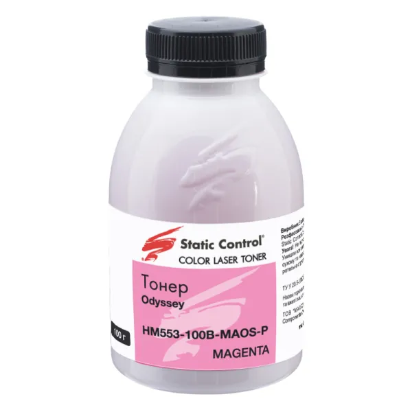 Тонер HP Color LaserJet Enterprise M553 флакон, 100 г, пурпурный SCC (HM553-100B-MAOS-P)