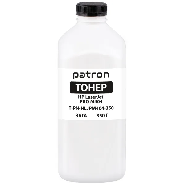 Тонер HP LaserJet Pro M404 флакон, 350 г Patron (PN-HLJPM404-350)