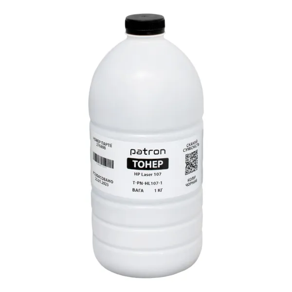 Тонер HP Laser 107 флакон, 1 кг Patron (PN-HL107-1)