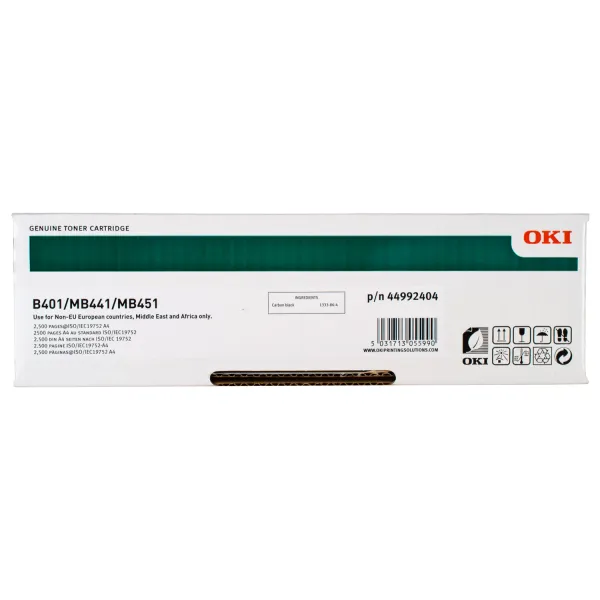 Тонер-картридж B401 2,5K NEU Oki (44992404/44992402) - Фото 2