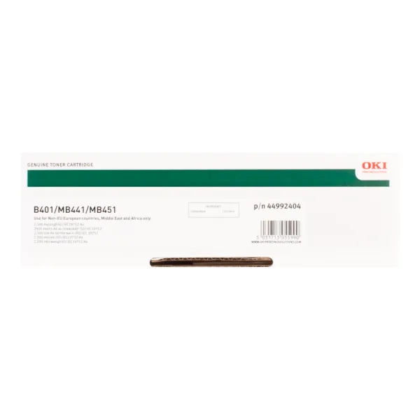 Тонер-картридж B401 1,5K NEU Oki (44992403) - Фото 2