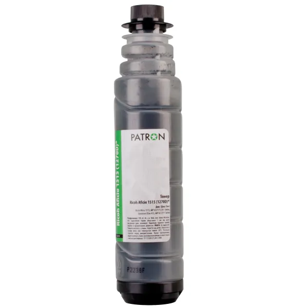 Тонер-картридж сумісний Ricoh Type 1270D Green Label Patron (PN-R1270GL) - Фото 2