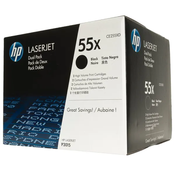 Картридж 55X черный HP (CE255XD)