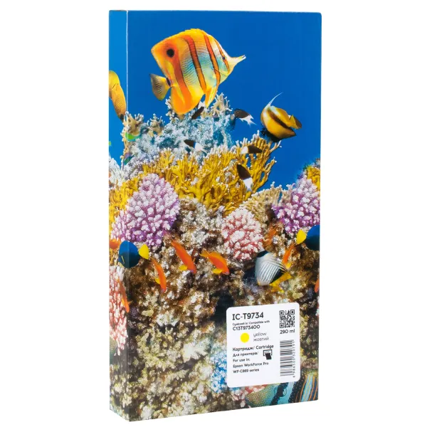 Картридж совместимый Epson T9734 (C13T973400) 22K стр, желтый Barva (IC-T9734)