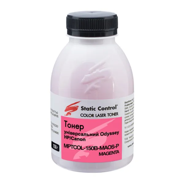Тонер HP универсальный MPTCOL флакон, 150 г, пурпурный SCC (MPTCOL-150B-MAOS-P)