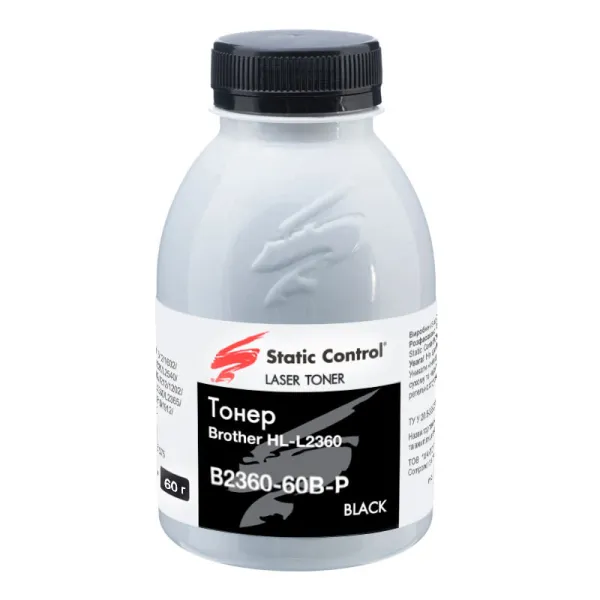Тонер Brother HL-L2360 флакон, 60г SCC (B2360-60B-P)