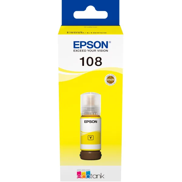 Чорнило 108 жовті, 70 мл Epson (C13T09C44A)