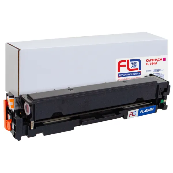 Картридж совместимый Canon 054 пурпурный Free Label (FL-054M)