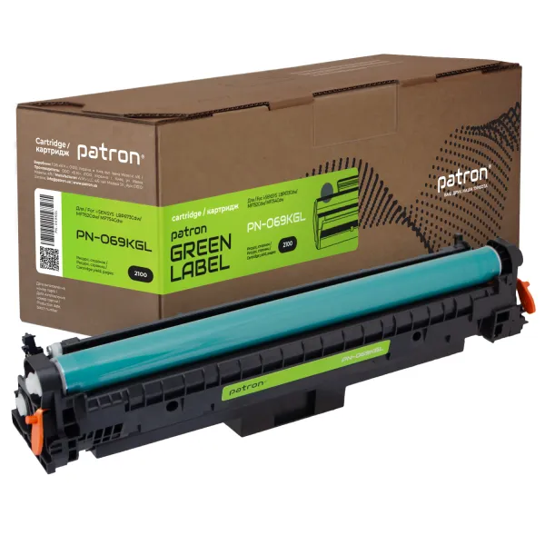 Картридж совместимый Canon 069 черный Green Label Patron (PN-069KGL)