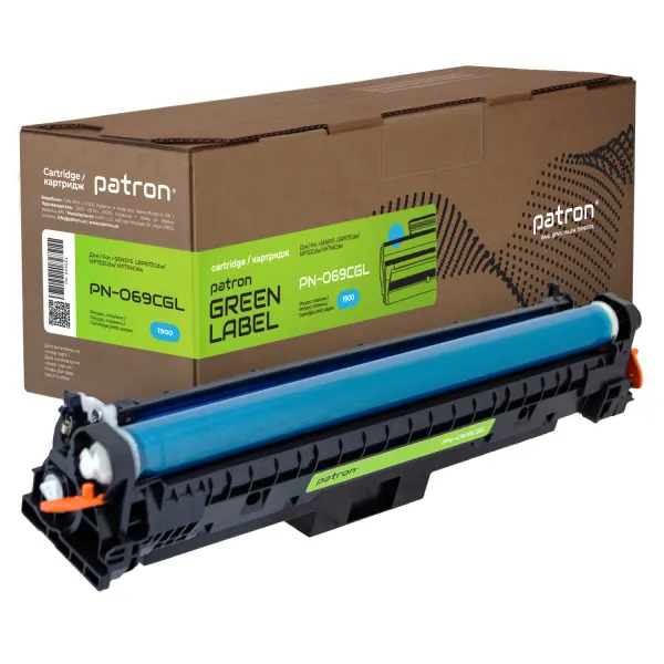 Картридж совместимый Canon 069 голубой Green Label Patron (PN-069CGL)