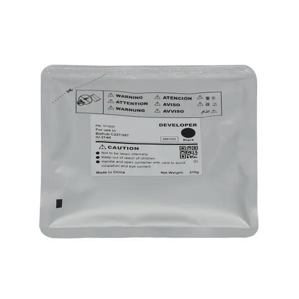 Девелопер Konica Minoltа Bizhub С227, IU-214K, 210г, 600K чорний CET (CET171037)