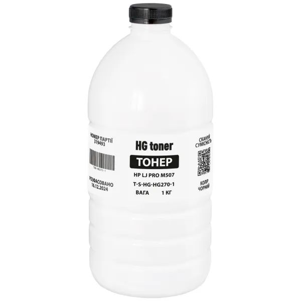 Тонер HP LaserJet M507 флакон, 1 кг HG toner (TSM-HG270-1)